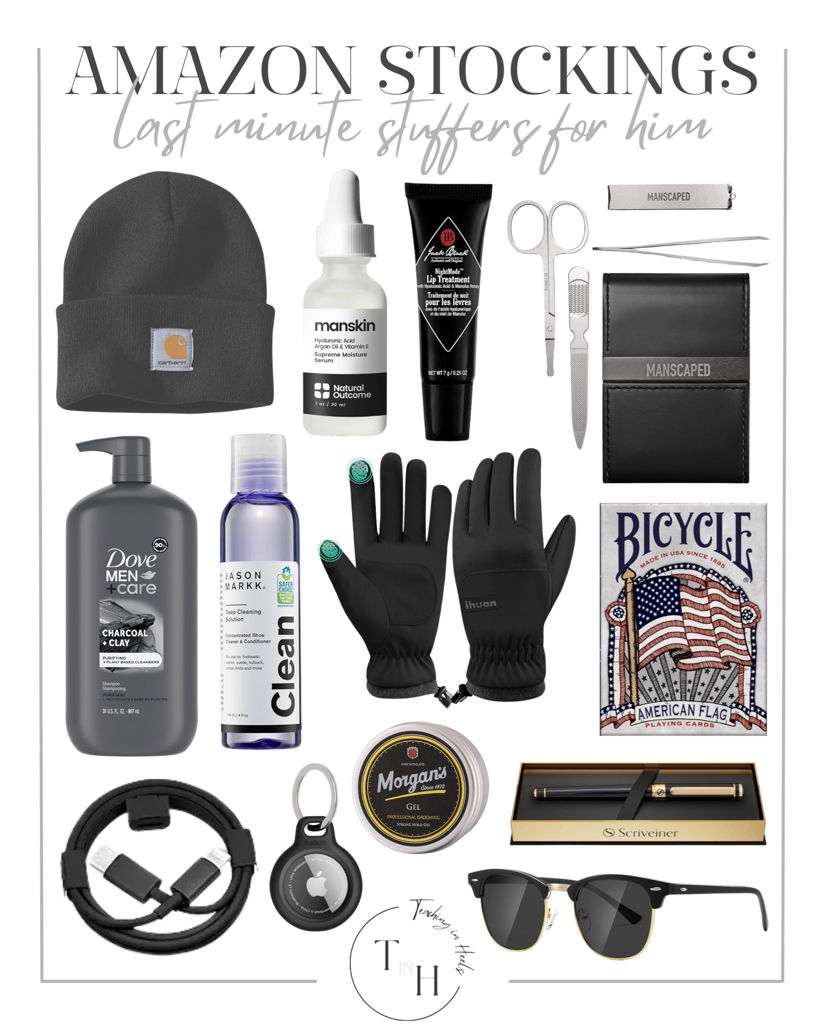 Amazon Last Minute Stocking Stuffers for Him

stocking stuffers for men
grooming essentials for men
men’s wallet accessories
tech stocking stuffers for men
men’s cozy socks
beard care gifts
mini cologne for men
car accessories for men
fun novelty gifts for men

#LTKGiftGuide #LTKMens #LTKHoliday