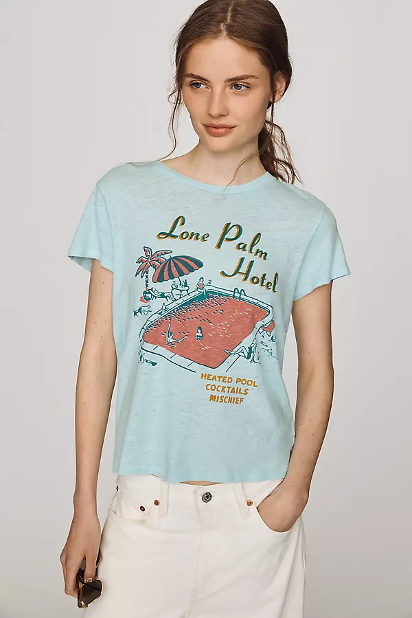 Lil Sinful Cotton Linen Graphic Tee | Anthropologie (US)