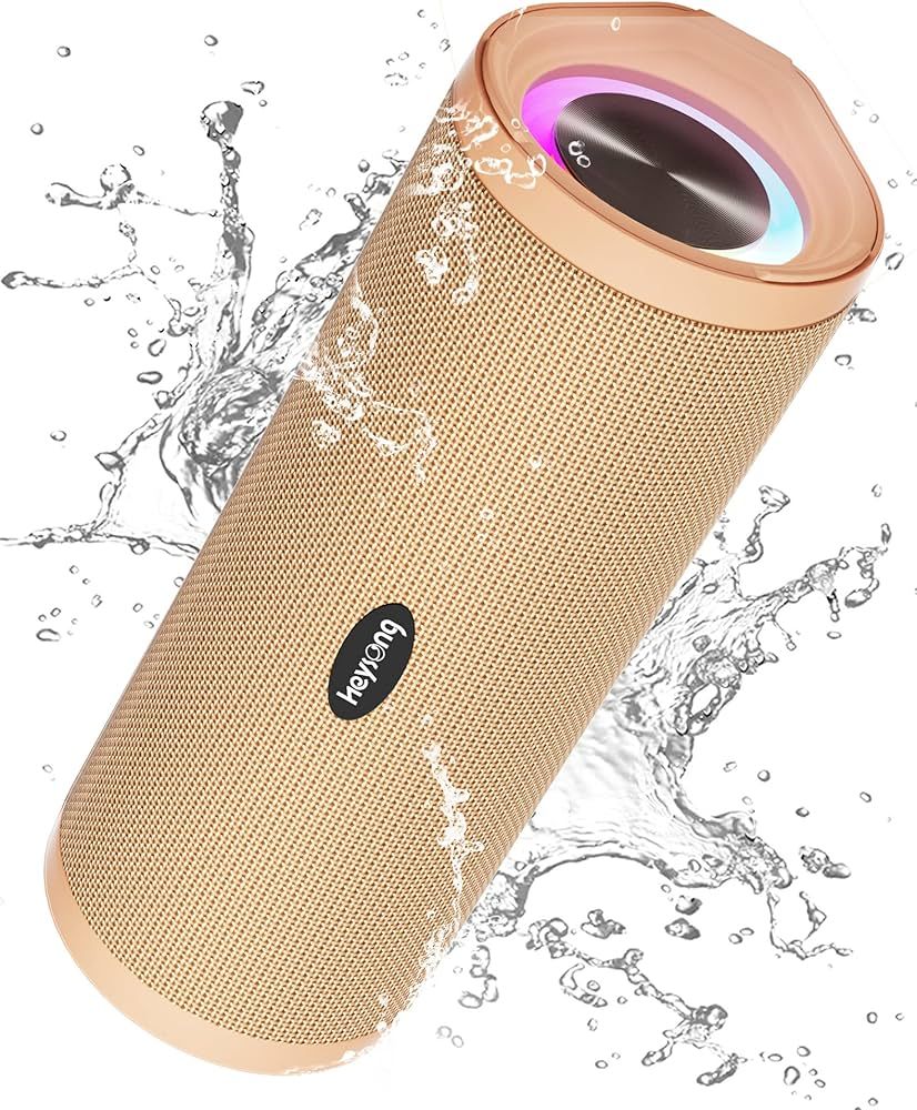 HEYSONG Portable Bluetooth Speaker, Waterproof Wireless Shower Outdoor Speakers, IPX7 Floating, 5... | Amazon (US)