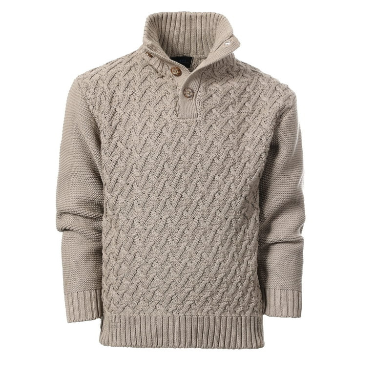Gioberti Kids and Boys Mock Neck Pullover Knitted Sweater | Walmart (US)