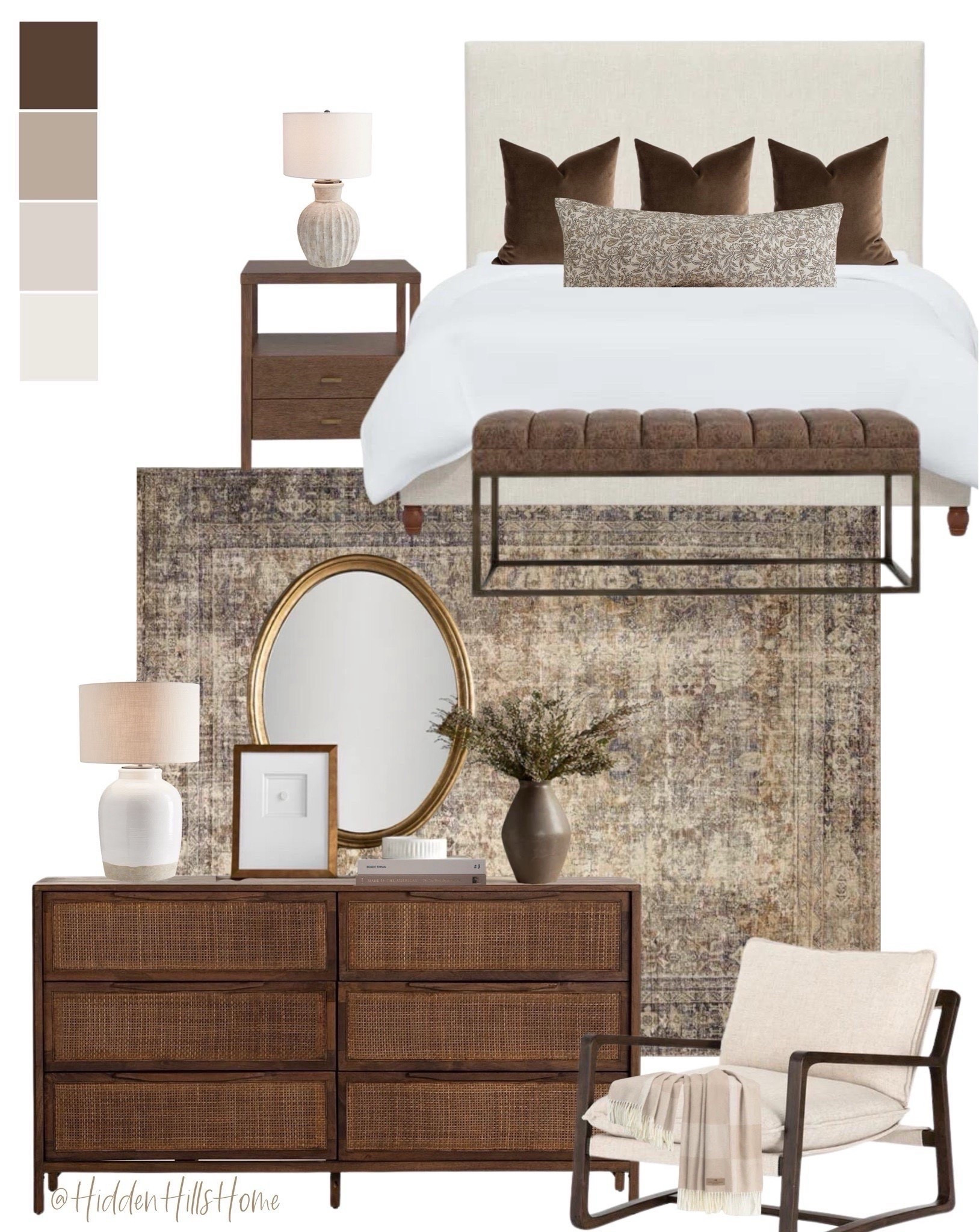 Bedroom decor, bedroom mood board, home decor, bedroom design, master bedroom decor ideas, primary bedroom Inspo, moody brown bedroom #bedroom 



#LTKSeasonal #LTKHome #LTKSaleAlert