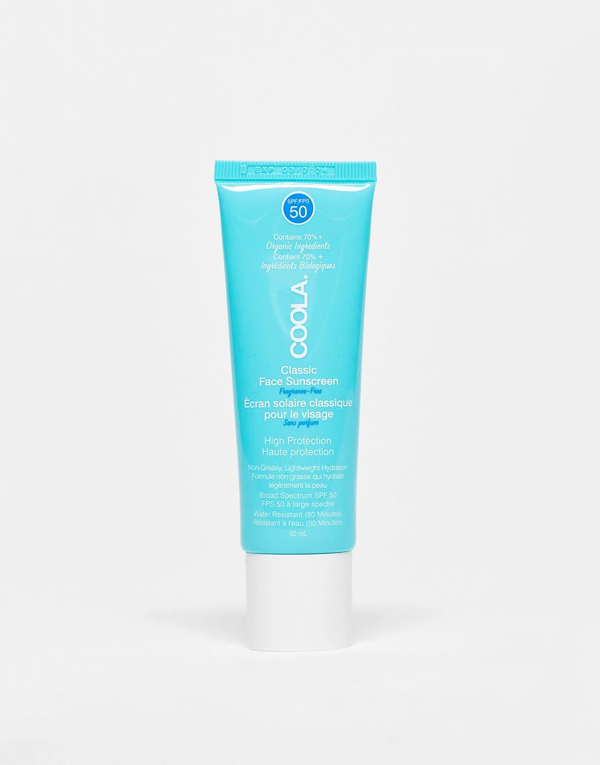 Coola SPF 50 Fragrance Free Face Lotion 50ml-No colour | ASOS (Global)