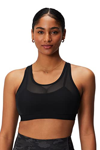 Fabletics Women's Faye High Impact Sports Bra, Knit, L, Black | Amazon (US)
