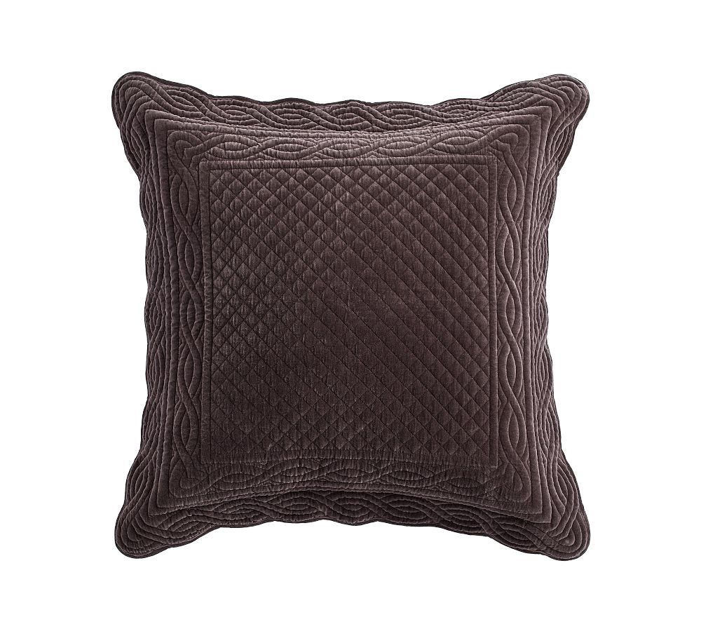 Velvet Heirloom Quilted Shams | Pottery Barn (US)