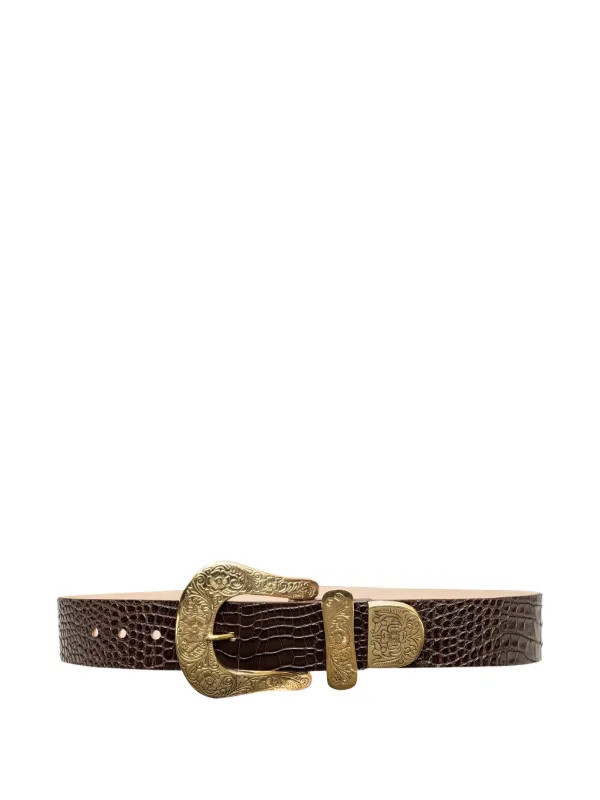 L'Agence Ximena Leather Belt | Brown | FARFETCH | Farfetch Global