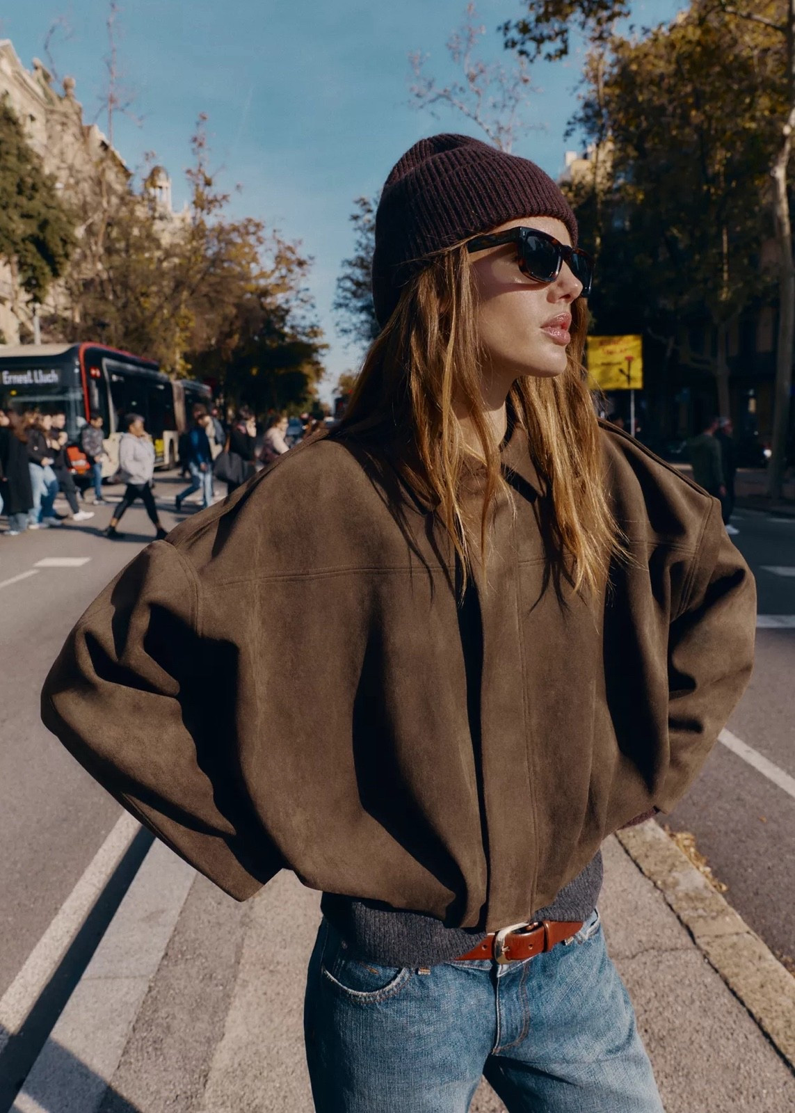 Perfect suede bomber 