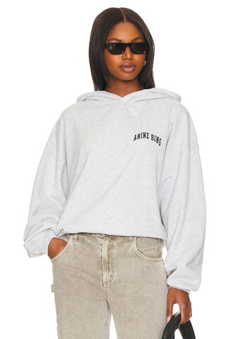 ANINE BING Alec Hoodie in Heather Grey from Revolve.com | Revolve Clothing (Global)