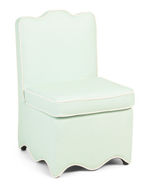 Scalloped Bottom Skirted Dining Chair | Marshalls