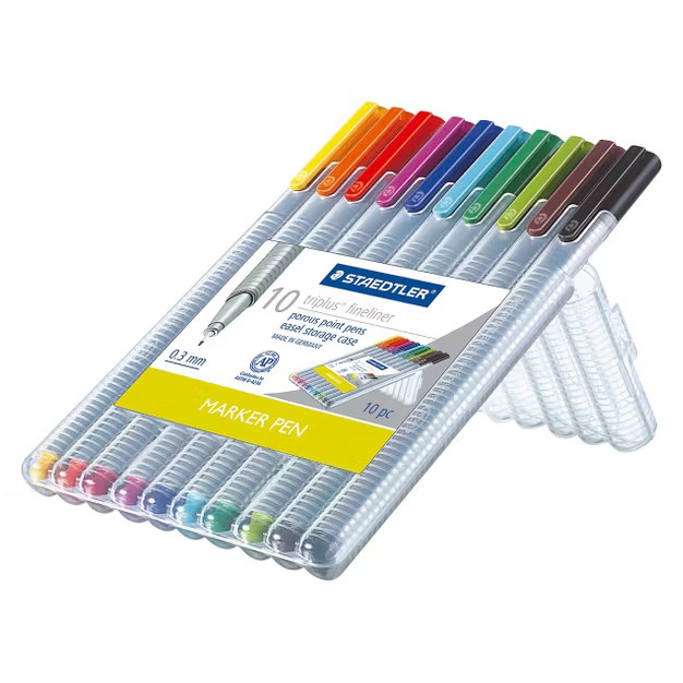 10pk Felt tip Marker Pen Multicolor - Staedtler | Target