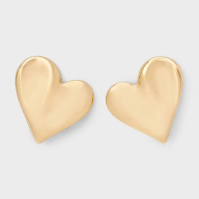 Heart Earrings - A New Day™ Gold | Target