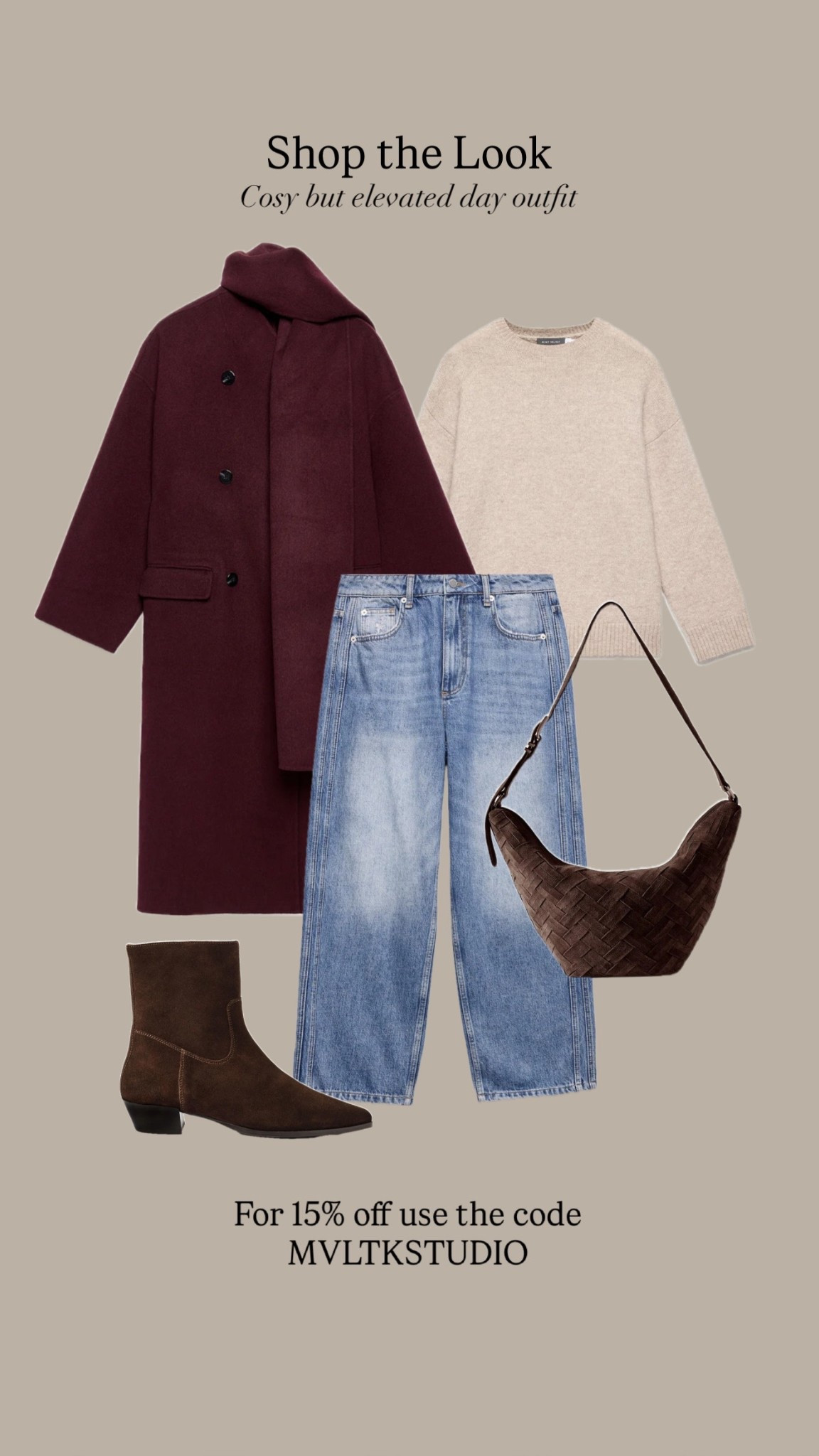 MVLTKSTUDIO for 15% off 

An elevated casual & cosy outfit, featuring the most divine burgundy scarf coat 😍 *The scarf isn’t attached so you can style the coat without it. 

AD @mintvelvet #mymv 

#LTKautumn #LTKjeans #LTKsale