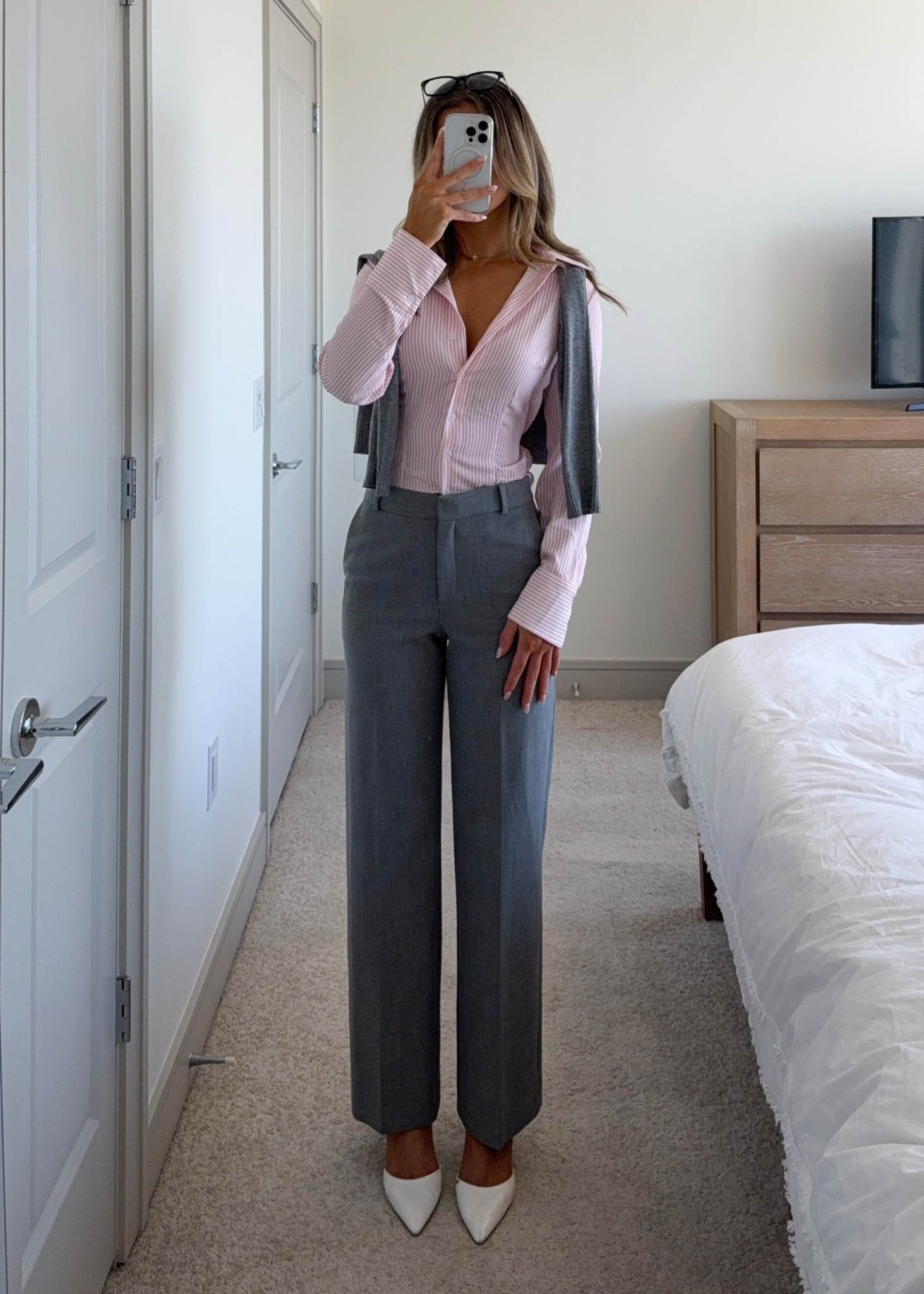  Valentine’s Day office outfit inspo styling pink amazon blouse 🫶🏼🎀

#LTKValentine #LTKWorkwear