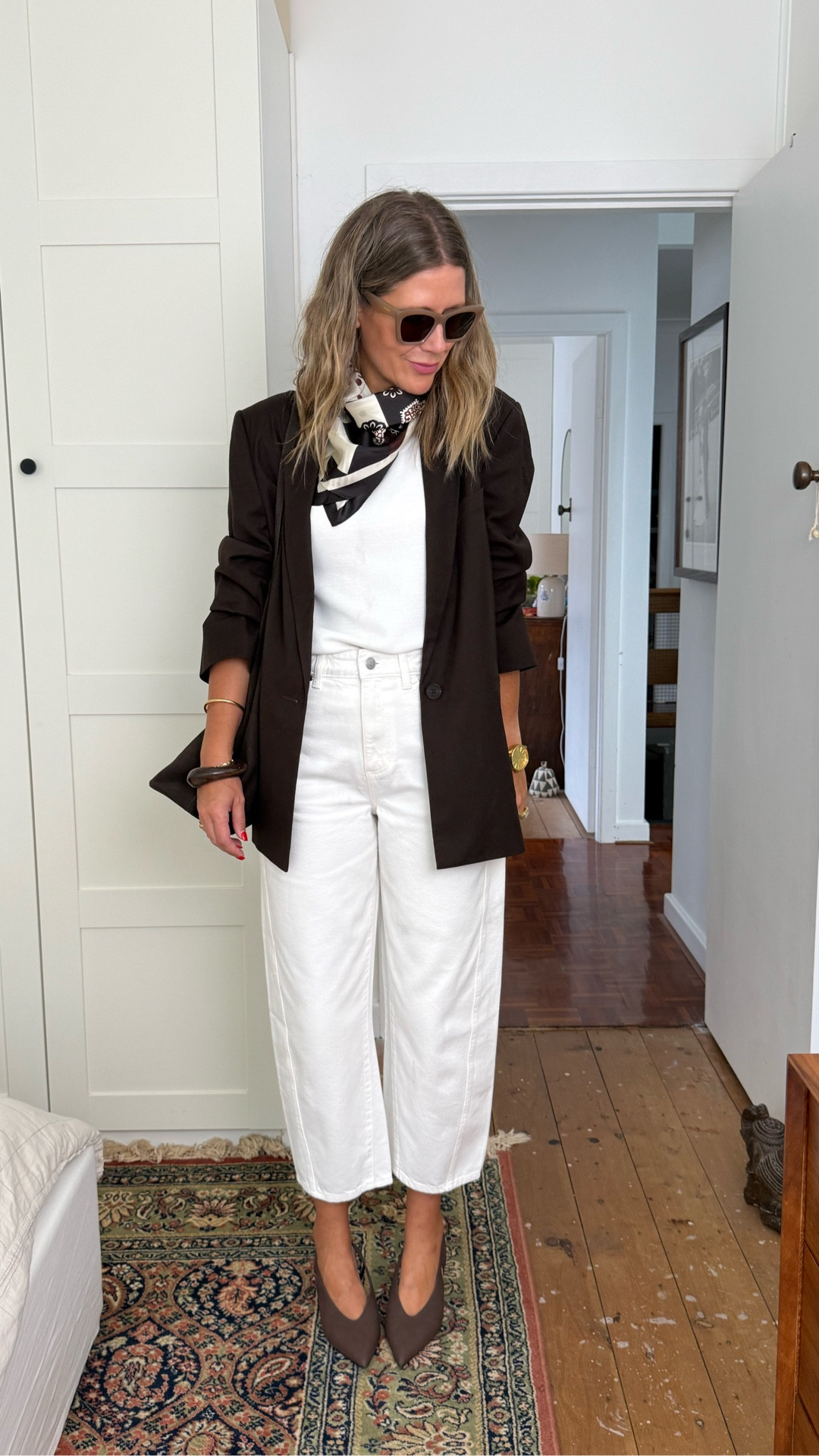 My @targetaus new season work edit has arrived - lets have a play 🤍
First up, are these incredibly comfy barrel pleat pants — they pair perfectly with their Aus cotton seam shirt in this beautiful dusty blue — simple, polished and just a little different. (It also comes in white if blue isn’t your colour.)

Of course I included another barrel style — this Harper​ denim pair is ideal with winter boots and looks so chic styled with the Lily Loves chocolate oversized blazer. The drape on this blazer is stunning, and adding a silk scarf instantly elevates the look.

And finally, the viral denim funnel neck jacket absolutely lives up to the hype. Paired with a classic black bubble skirt, it’s an effortless way to finish off your work week.

All looks are styled with Target’s new premium suede bags and shoe collection. 

I highly recommend shopping online before they sell out. ✨

NOTE: Suede loafers and soft pleat pants will be online early March. Also have linked some alternative styles if you aren’t a barrel girl x

#LTKaustralia #LTKFashionMonth #LTKstyletip