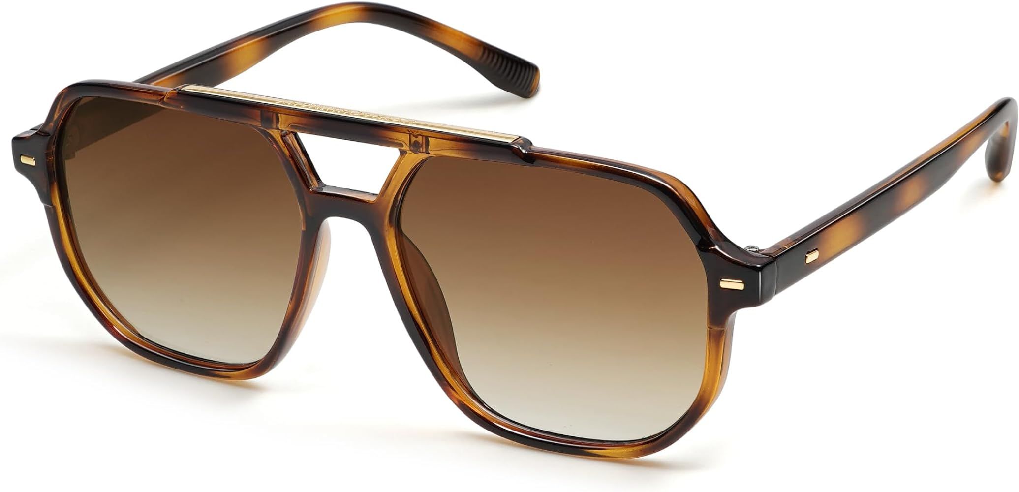 Amazon.com: SOJOS Retro Trendy Aviator Polarized Sunglasses Men Women Vintage 70s Square Stylish ... | Amazon (US)