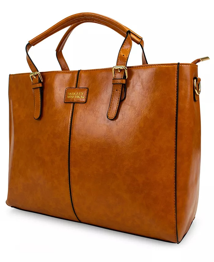 Julia Faux Leather Tote | Macy's