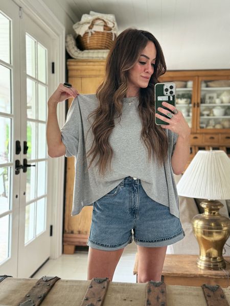 Cozy mom shorts & a free people vibe t-shirt from Amazon! What a great cozy Sunday combo. 

#LTKStyleTip #LTKFindsUnder50