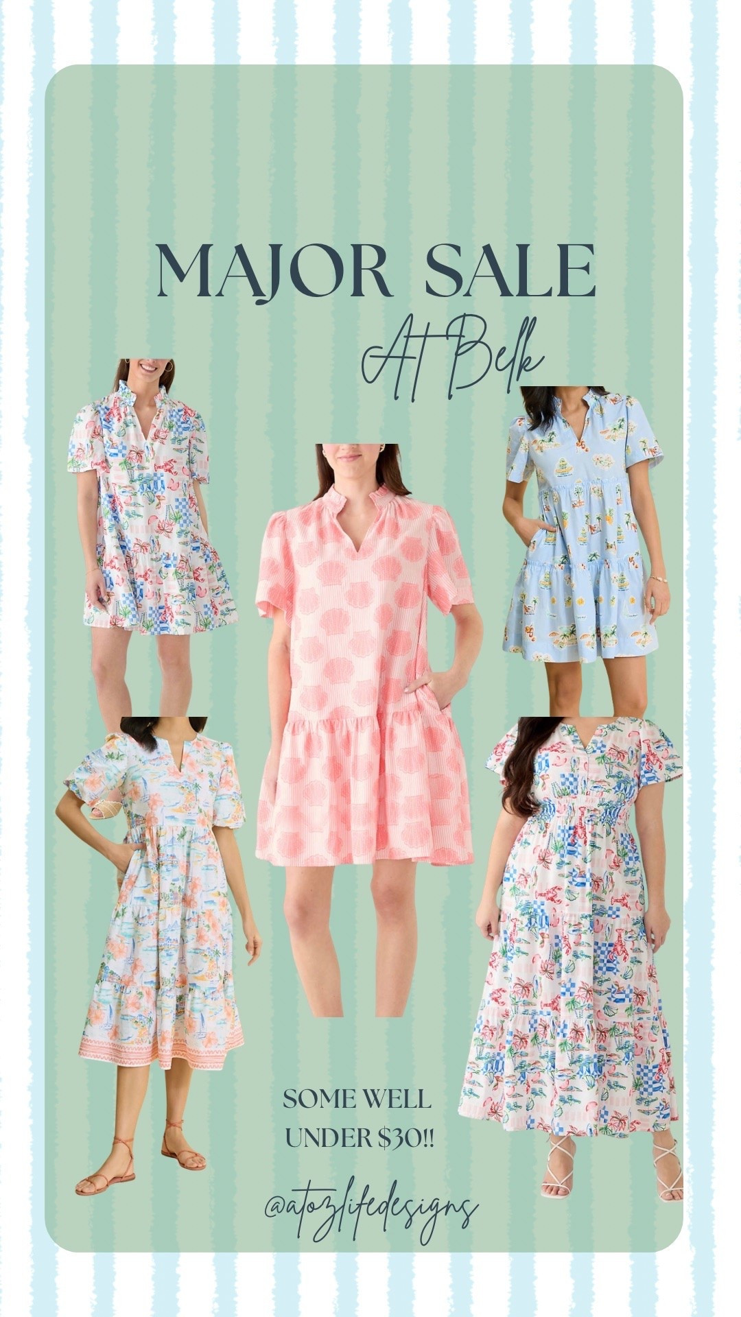Major sale dresses for summer that scream elevated, coastal, classic and more for under $50 and some under $30!!

#belk #summer #vacation #dress #summerdress #crownandivy #lookforless

#LTKSeasonal #LTKSaleAlert