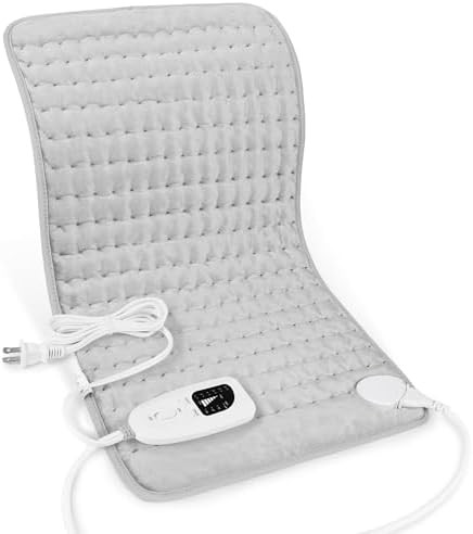 Heating Pad,Heated Blanket,Heating Pad for Back Neck,Grey,24x12 Inch | Amazon (US)