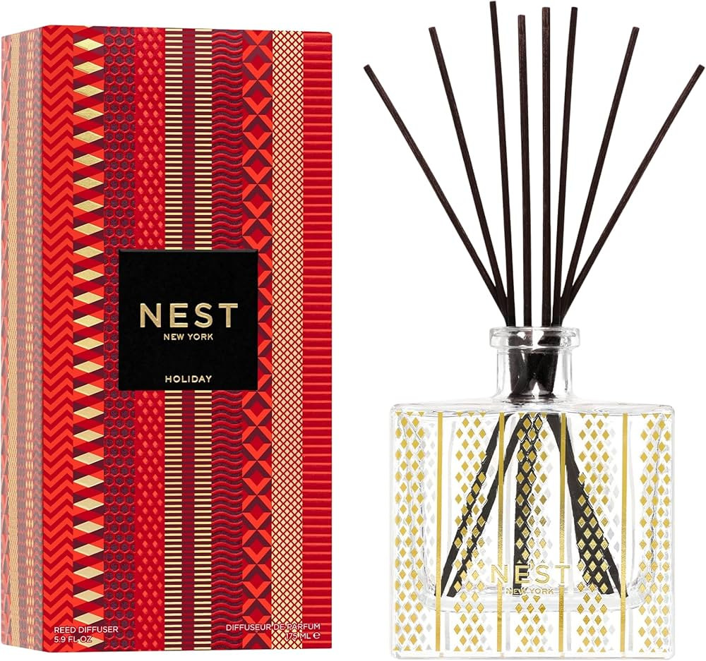 NEST New York Christmas Reed Diffuser, Holiday - 5.9 fl oz - Fragrance for Up to 90 Days - Reusab... | Amazon (US)