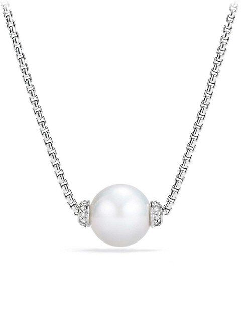 Solari Pendant Necklace with Diamonds & Freshwater Pearl | Saks Fifth Avenue