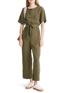 Click for more info about Short Sleeve Belted Jumpsuit