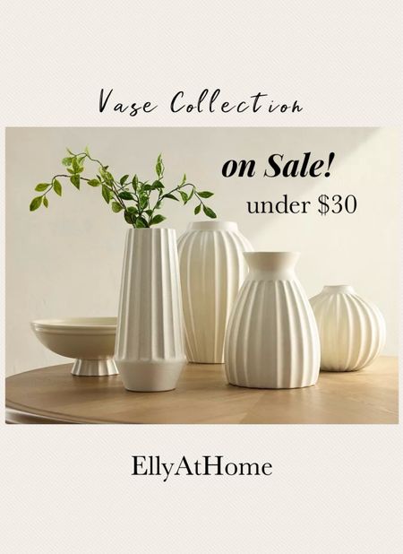 Beautiful vase collection on sale at Kohl’s! Under $30. Shop in a variety of sizes and styles. Perfect for fresh and faux florals. Free shipping. Spring, summer home decor accessories. 

#LTKSaleAlert #LTKFindsUnder50 #LTKHome