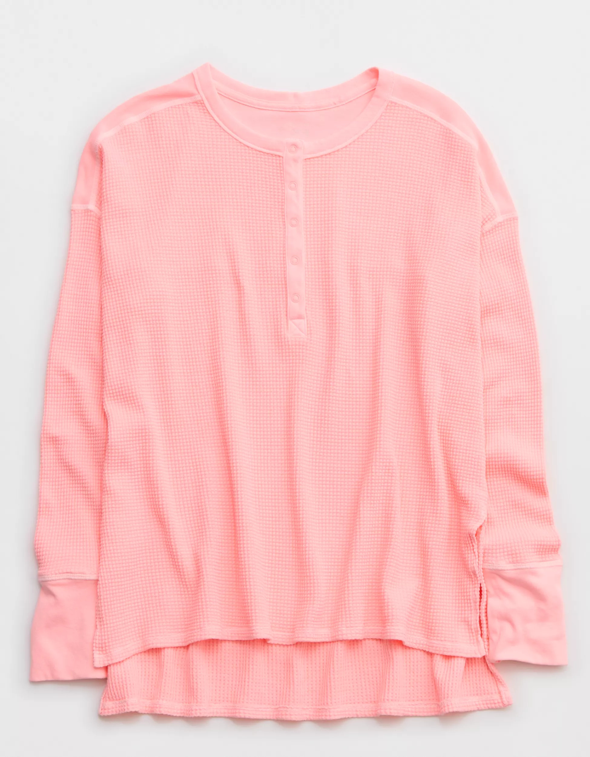 OFFLINE By Aerie Wow! Waffle Henley T-Shirt | American Eagle Outfitters (US & CA)