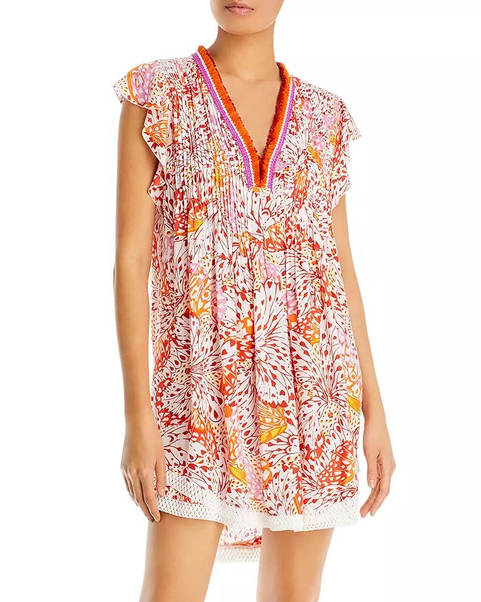 Sasha Printed Tassel Trim Mini Dress | Bloomingdale's (US)