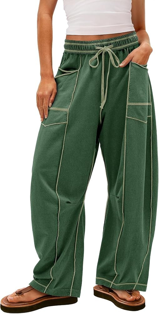 Yanekop Women's Baggy Wide Leg Palazzo Pants | Amazon (US)