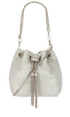 olga berg Sylvie Crystal Pouch in Silver from Revolve.com | Revolve Clothing (Global)