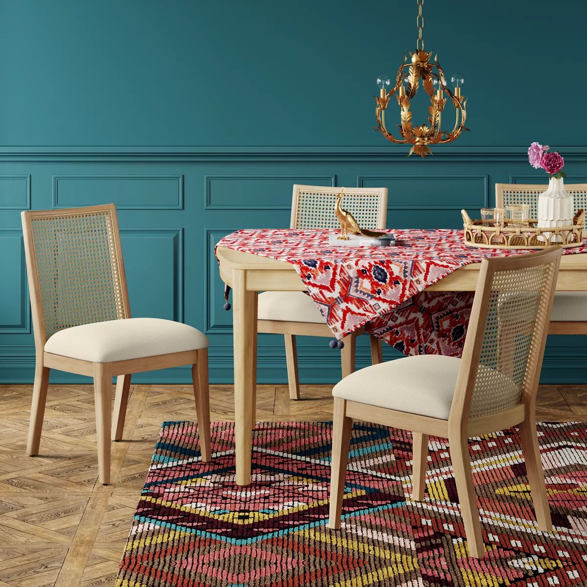 Corella Cane and Wood Dining Chair Natural - Threshold™ | Target