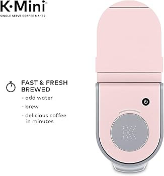 Keurig K-Mini Single Serve K-Cup Pod Coffee Maker, Dusty Rose, 6 to 12 oz. Brew Sizes | Amazon (US)