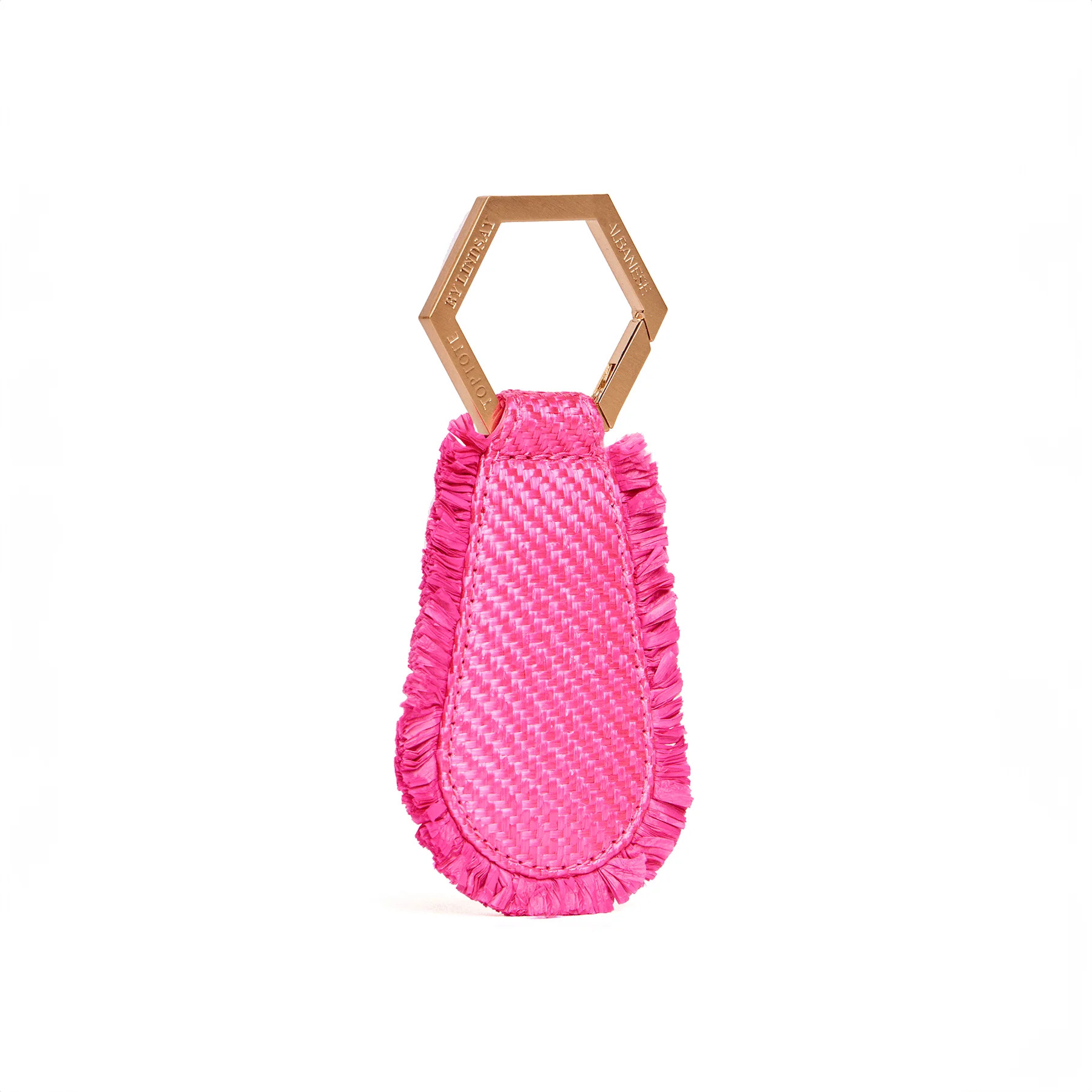 Fuchsia Raffia Hat Holder | Sunshine Tienda
