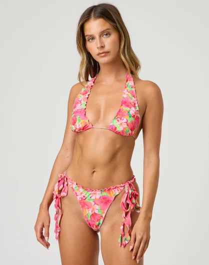 Frill Tie Side Thong Bikini Bottom | Glassons (Australia)