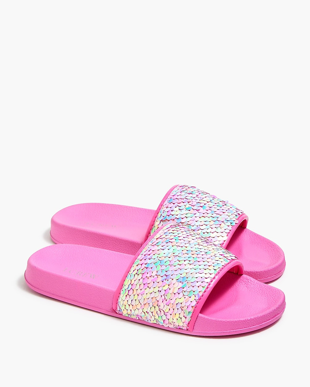 Girls' sequin slide sandals | J.Crew Factory