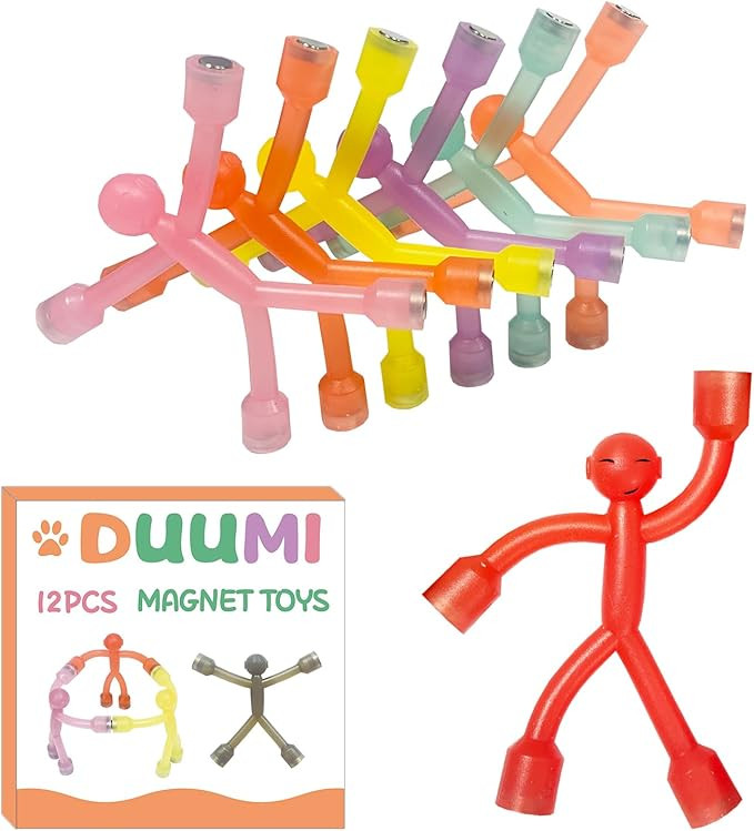 Magnetic Travel Toys for Toddler 12PCS, Colourful Fridge Magnet Men for Kids, Fun Magnet People F... | Amazon (US)