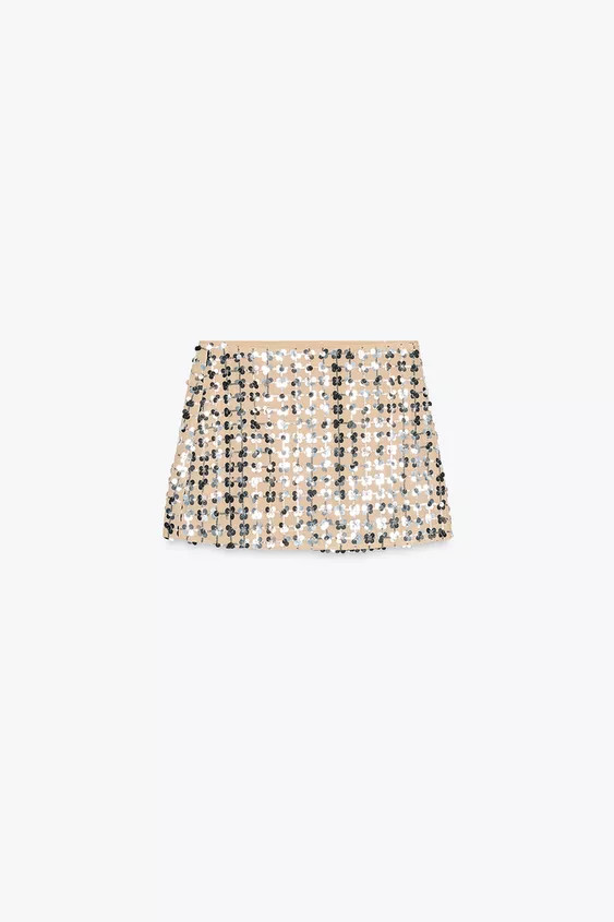 SEQUIN MINI SKIRT | Zara UK