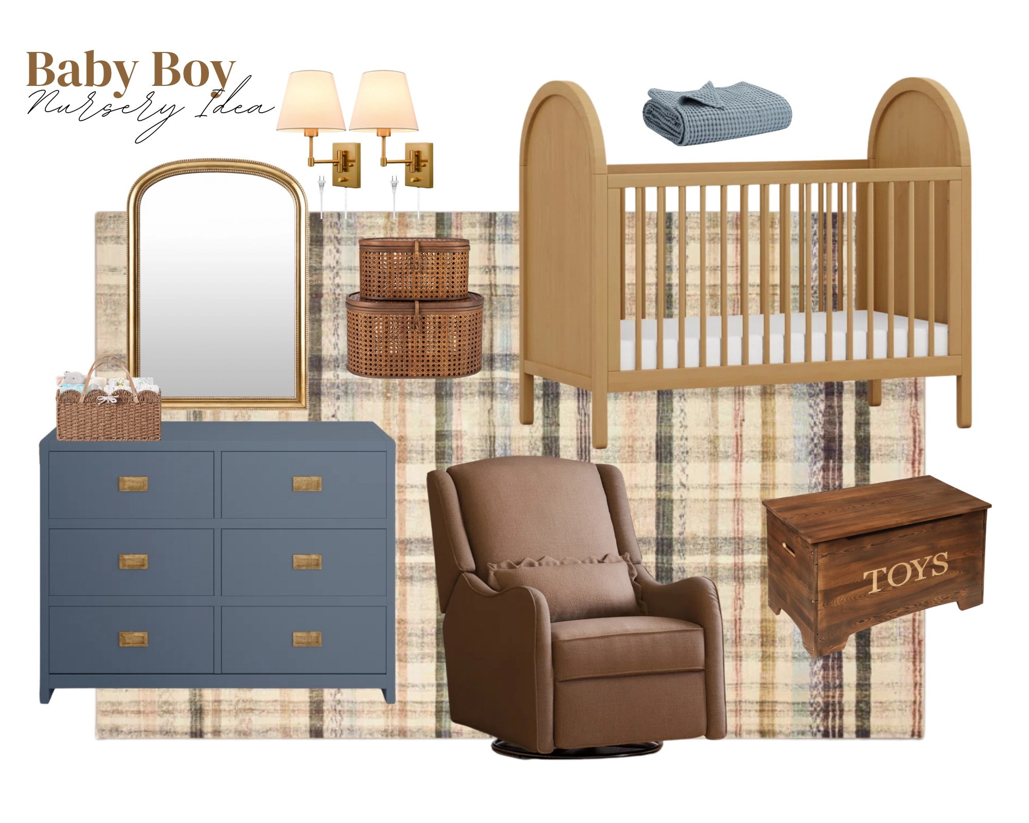 Baby boys nursery idea! 🧸 


Boy nursery baby nursery nursery furniture nursery decor kids furniture baby furniture 

#LTKKids #LTKHome #LTKBaby