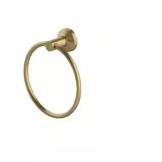 Dorind Towel Ring in Matte Gold | The Home Depot