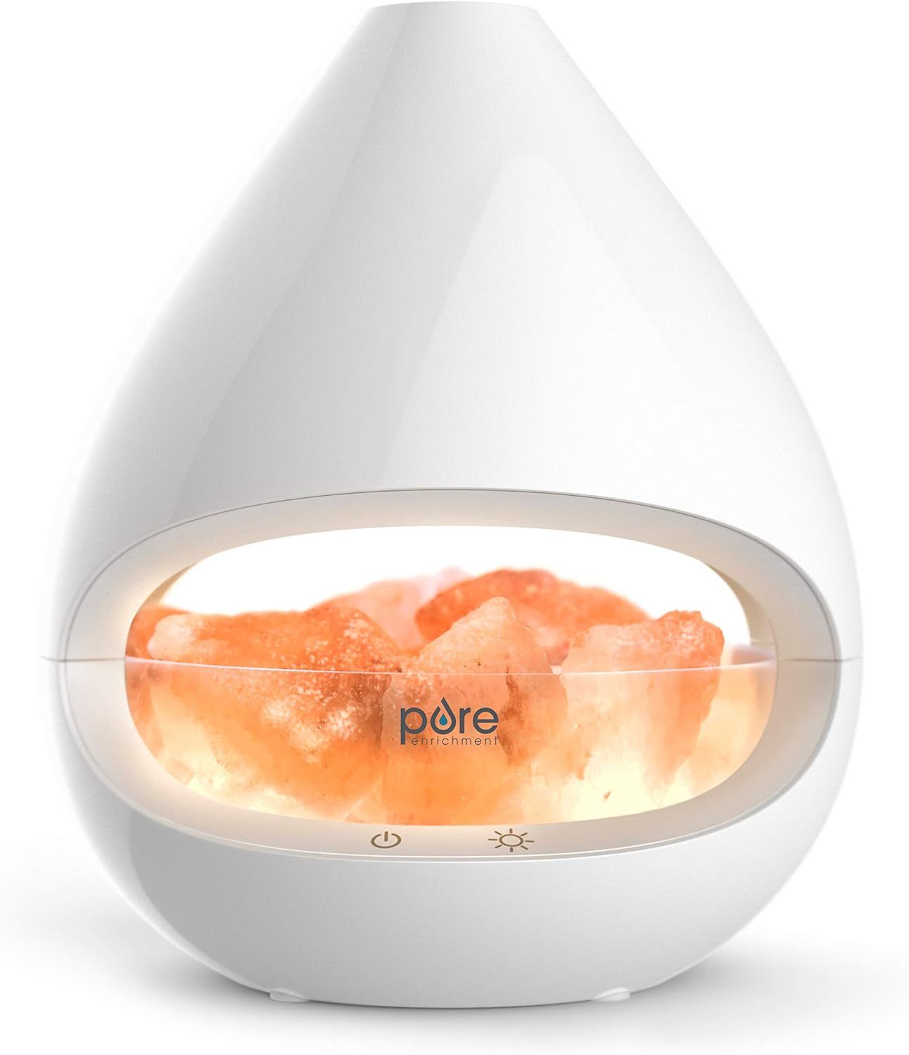 Pure Enrichment PureGlow Crystal - Original 2-in-1 Himalayan Salt Lamp & Ultrasonic Essential Oil Di | Amazon (US)