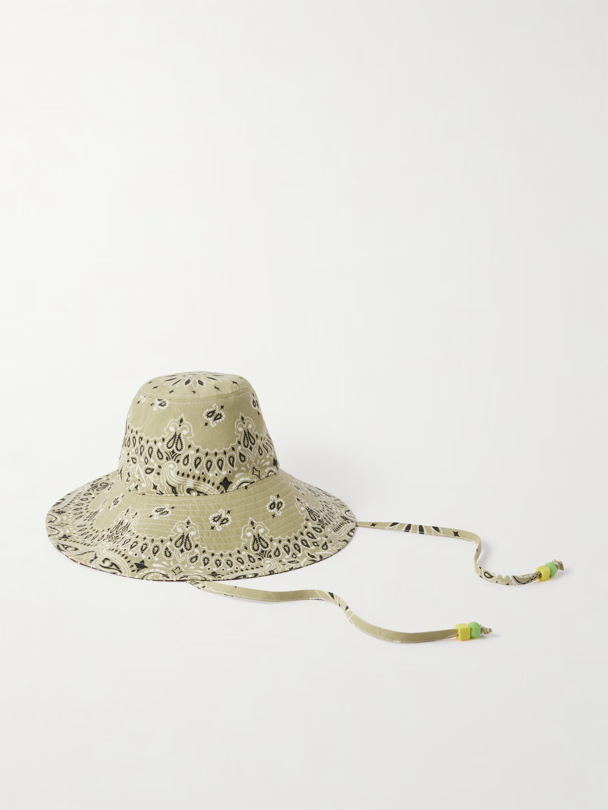 CALL IT BY YOUR NAME - Capeline Reversible Cotton Bucket Hat - Green | NET-A-PORTER (US)