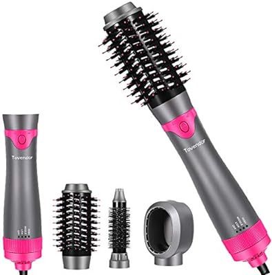 Hair Dryer Brush, Tovendor One-Step Hot Hair Dryer and Volumizer Brush, Ceramic Ionic Hair Brush ... | Amazon (US)
