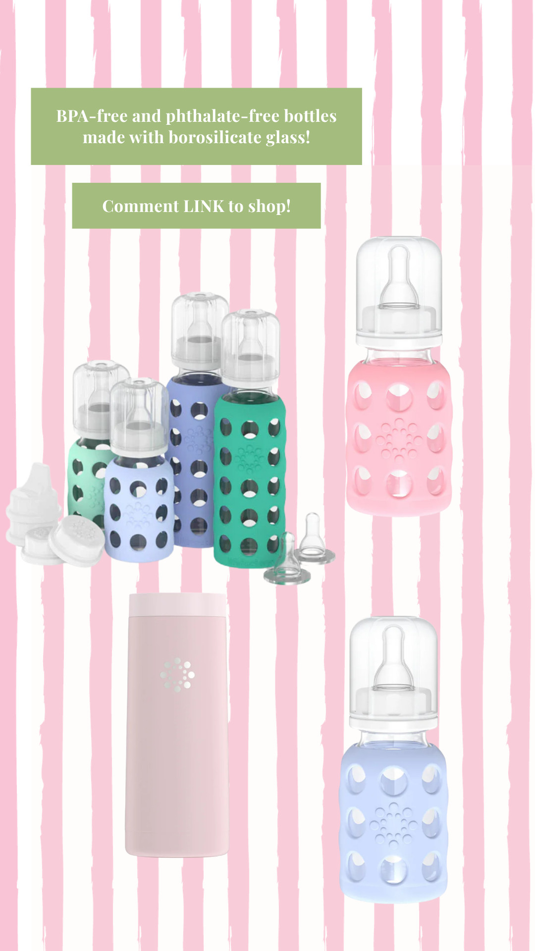 LOVE these glass bottles with absolutely NO plastic! 

 #LTKmomlife #LTKBaby #LTKKids