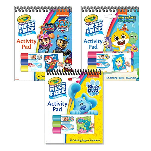 Crayola Nickelodeon Color Wonder Activity Pad Bundle (3 Pack), Toddler Stocking Stuffer, Mess Free Coloring Set for Kids, Holiday & Christmas Gifts for Kids, 3+ | Amazon (US)