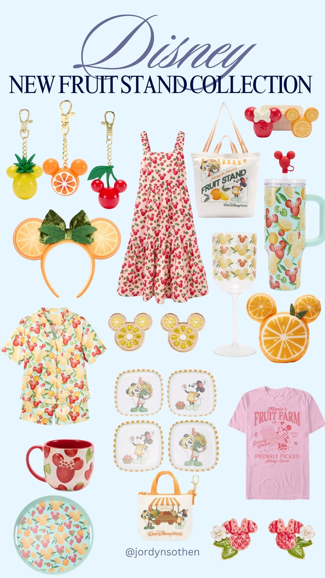 New Disney fruit stand collection on the Disney store❤️ new Disney merch, Disney shopping, Disney outfits, Disney style, summer outfit inspo, spring outfit ideas, Disney home decor, Disney bound, Disney trip, Disney accessories, flower and garden festival 

#LTKTravel #LTKootd #LTKFestival