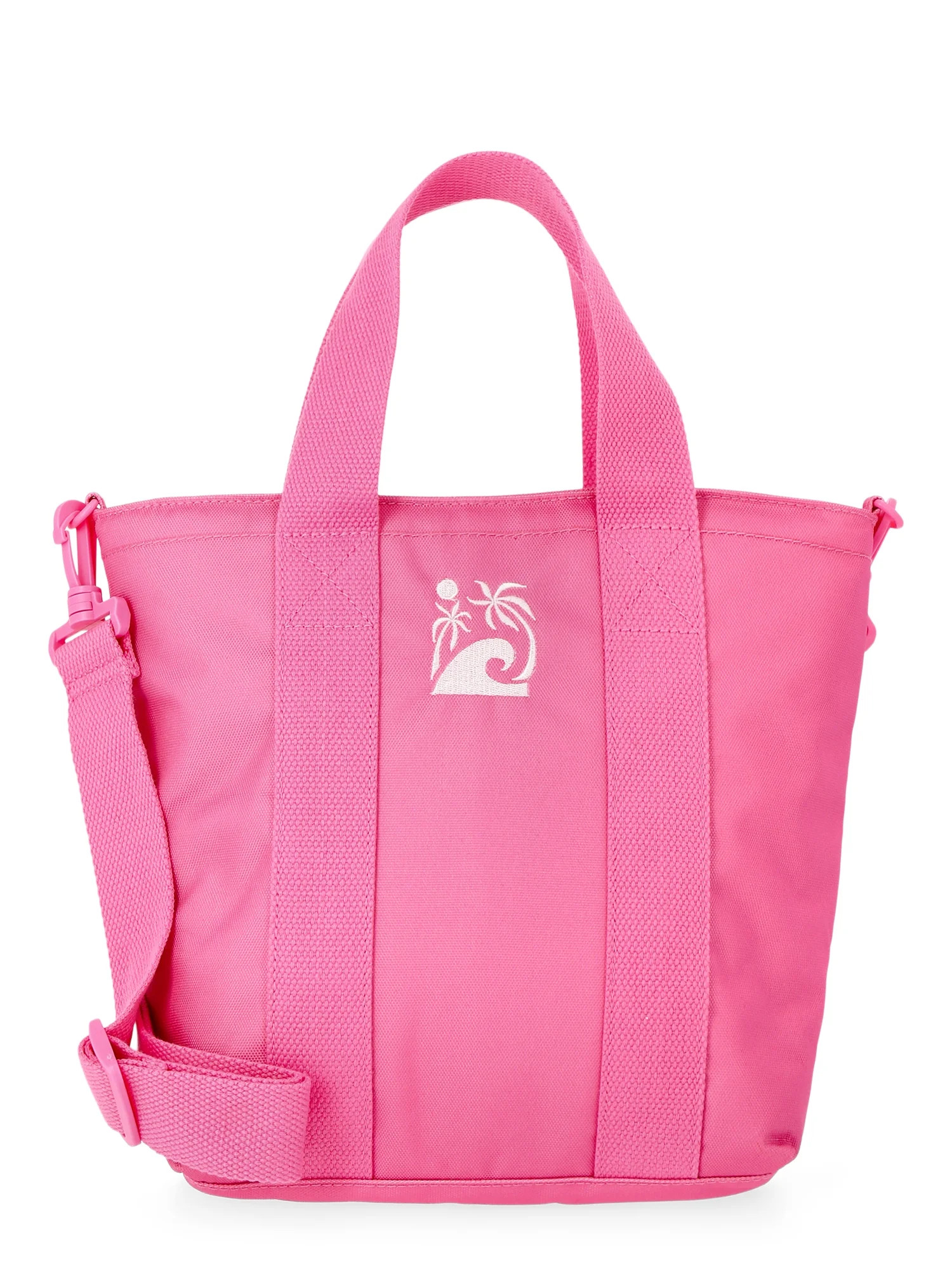 No Boundaries Women's Beach Insulated Mini Tote Bag, Pink | Walmart (US)