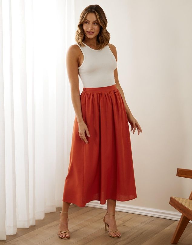 Finn Linen Blend Maxi Skirt | THE ICONIC (AU & NZ)