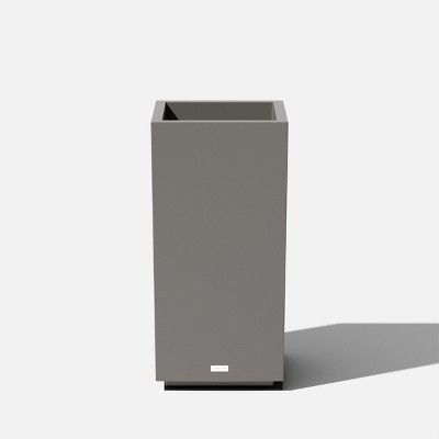 Veradek Block Series Pedestal Tall 32" Plastic Planter - Gray | Target