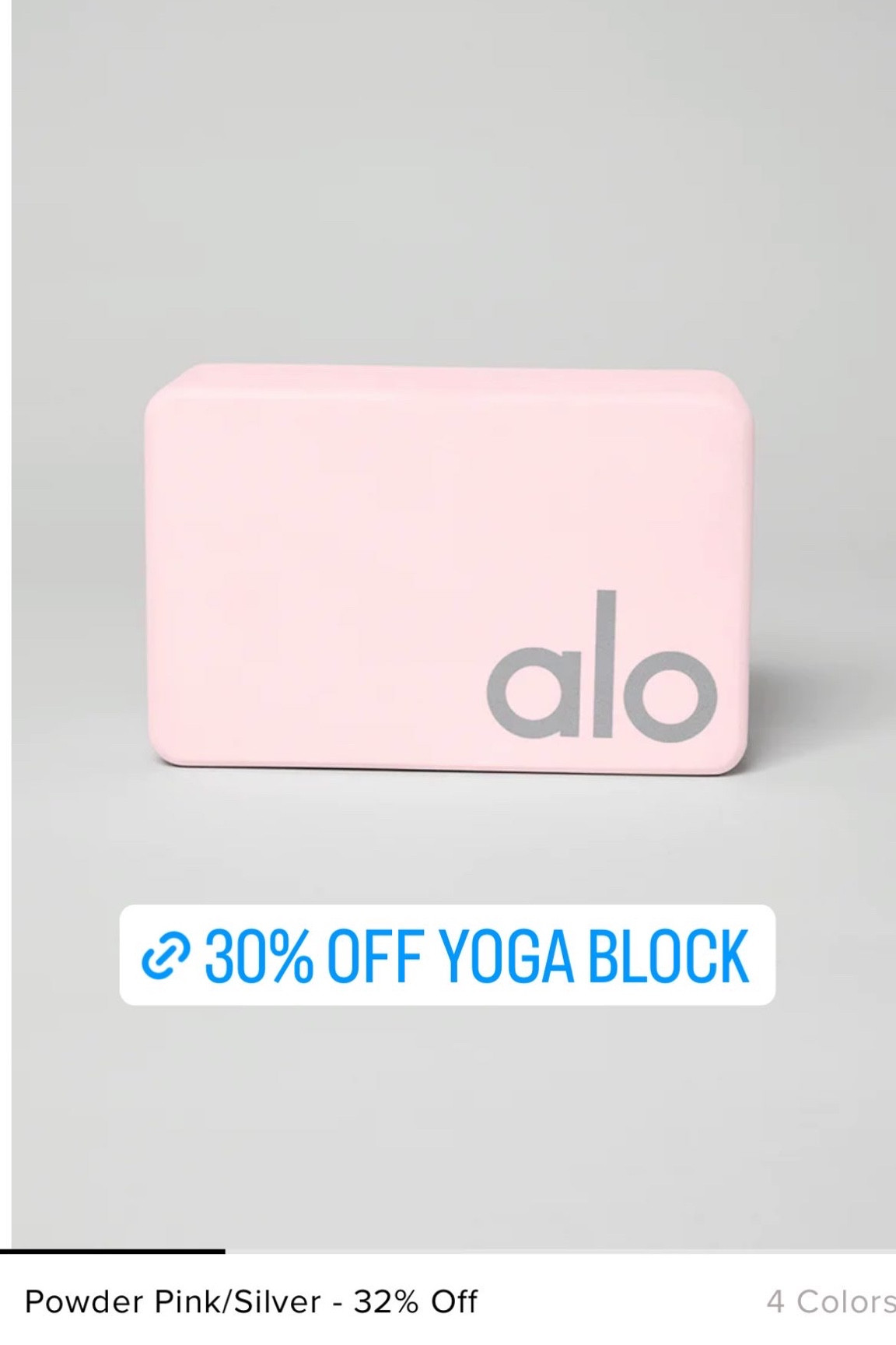 Alo yoga block on sale! 

#LTKunder50 #LTKsalealert #LTKfit