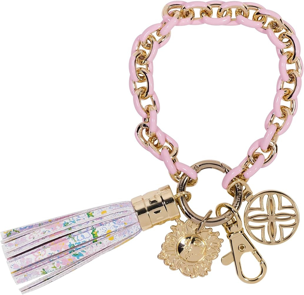 Lilly Pulitzer Chain Link Keychain Bracelet, Keychain Wristlet with Tassel, Cute Key Ring Bracele... | Amazon (US)